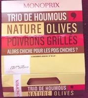Mängden socker i Trio de houmous