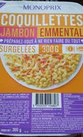Mängden socker i Coquillettes Jambon Emmental, surgelées