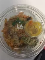 Mängden socker i Salade Pastel, Quinoa, Lentilles Corail Sauce à l'abricot