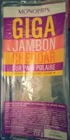 Mängden socker i Giga jambon cheddar sur pain polaire
