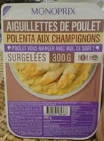 Mängden socker i Aiguillettes de poulet Polenta aux champignons
