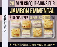 Mängden socker i Mini croque-monsieur jambon emmental à réchauffer