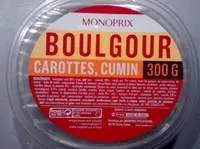 Mängden socker i Boulgour carottes, cumin