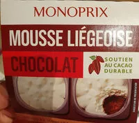 Mängden socker i Mousse liégeoise au chocolat