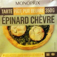 Mängden socker i Tarte Épinard Chèvre