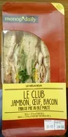 Mängden socker i Le Club Jambon, Œuf, Bacon