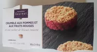 Mängden socker i Crumble aux pommes et aux fruits rouges