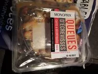 Mängden socker i Queues d'écrevisses cuites & décortiquées