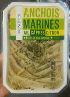 Mängden socker i Anchois marinés ail câpres citron