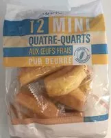 Mängden socker i Mini quatre quarts pur beurre aux oeufs frais