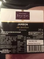 Mängden socker i Jambon cuit supérieure découenné degraiss