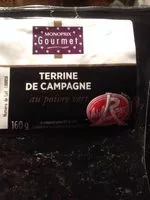Mängden socker i Terrine De Campagne