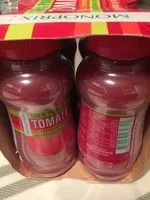 Mängden socker i 100% pur jus tomate