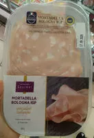 Mängden socker i Mortadelle IGP motadella bologna spécialité italienne