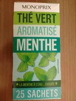 Mängden socker i Thé vert aromatisé menthe