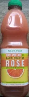 Mängden socker i 100 % Pur Jus Pamplemousse Rose