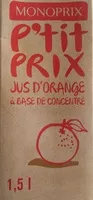Mängden socker i Jus d'orange à base de concentré
