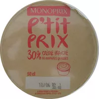 Mängden socker i Crème fraîche (30 % MG)