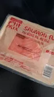 Mängden socker i Saumon fumé au bois de hêtre