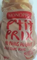 Mängden socker i 10 pains au lait aux œufs frais