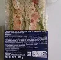 Mängden socker i Sandwich duo de saumons concombre tomate