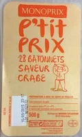 Mängden socker i 28 Bâtonnets Saveur Crabe