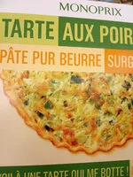 Mängden socker i Tarte aux poireaux, pâte pur beurre surgelée