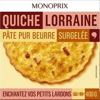 Mängden socker i Quiche lorraine pâte pur beurre, surgelée
