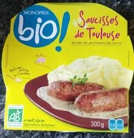 Mängden socker i Saucisses de Toulouse