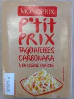 Mängden socker i Tagliatelles Carbonara à la crème fraîche