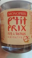 Mängden socker i Pâte à Tartiner Noisettes