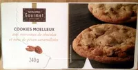 Mängden socker i Cookies moelleux aux morceaux de chocolat et noix de pécan caramélisées