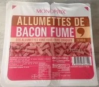 Mängden socker i Allumettes de bacon fumé