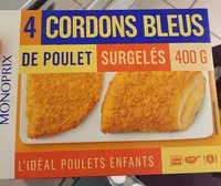 Mängden socker i Cordons bleus de poulet