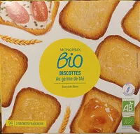 Mängden socker i Biscottes au germe de blé