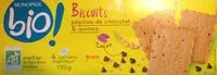 Mängden socker i Biscuits pépites de chocolat et quinoa