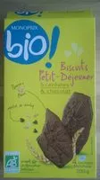 Mängden socker i Biscuits petit dejeuner 5 céréales et chocolat
