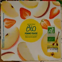 Mängden socker i Purée de fruits pomme fraise