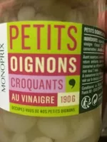 Mängden socker i Petits oignons croquants au vinaigre
