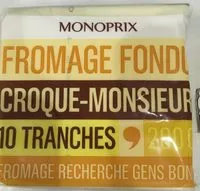 Mängden socker i Fromage fondu croque monsieur