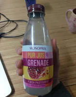 Mängden socker i Pur jus de grenade