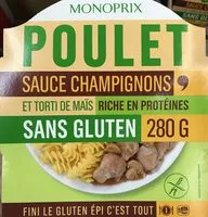 Mängden socker i Poulet sauce Champignons et Torti de maïs