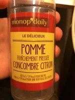Mängden socker i Jus Pomme Concombre Citron