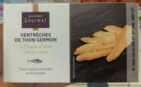Mängden socker i Ventrèches de thon germon à l'huile d'olive vierge extra