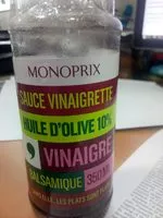 Mängden socker i Sauce Vinaigrette Balsamique