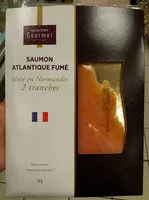 Mängden socker i Saumon Atlantique fumé élevé en Normandie