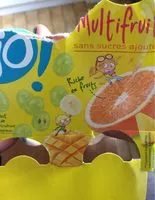 Mängden socker i Jus multifruit