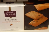 Mängden socker i Financiers aux pépites de chocolat