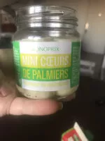 Mängden socker i Mini coeurs de palmiers