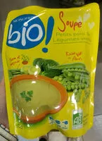 Mängden socker i Soupe petits pois & légumes verts bio
